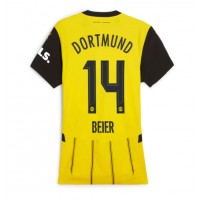 Koszulka piłkarska Borussia Dortmund Maximilian Beier #14 Strój Domowy dla kobiety 2024-25 tanio Krótki Rękaw